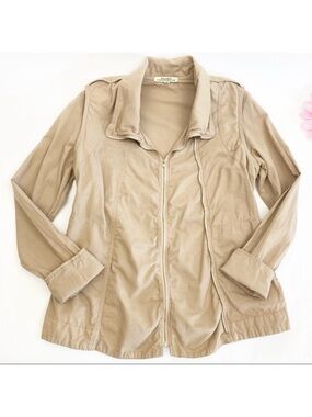 Prairie Underground Lightweight Organic Cotton Asymmetrical Double Zipper Jacket